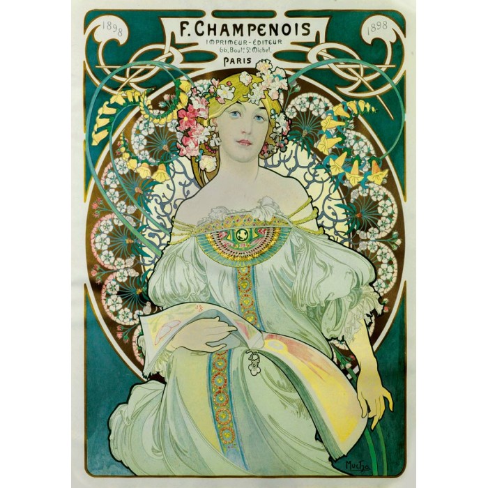Puzzle   Mucha - Daydream, 1897