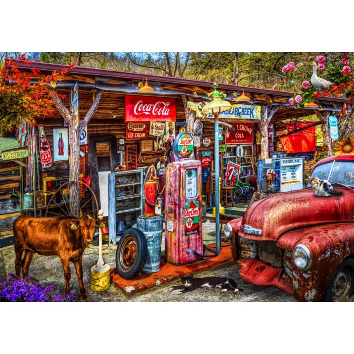  On the Back Roads in the Country Puzzle - 1000 pieces 