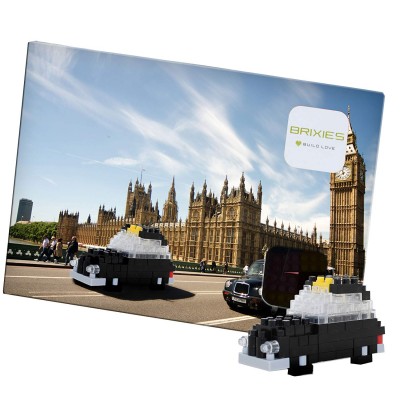 Brixies-38449202 3D Nano Puzzle - Postcard London Taxi