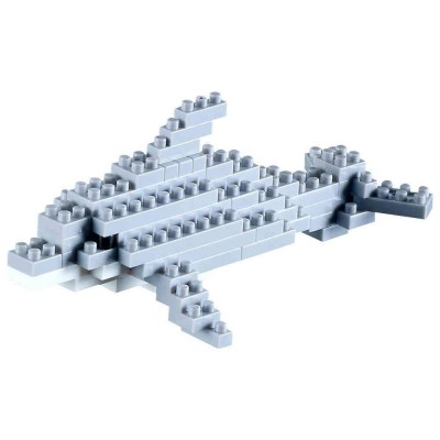 Brixies-58087 3D Nano Puzzle - Dolphin