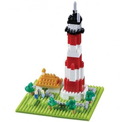 Brixies-58206 Nano 3D Puzzle - Lighthouse (Level 3)