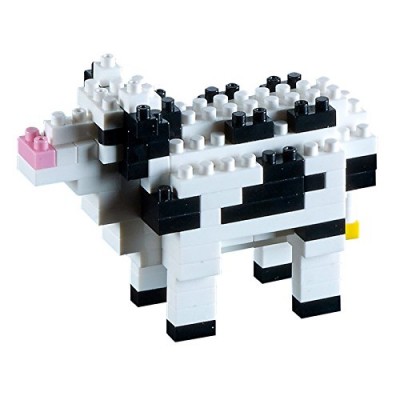 Brixies-58430 3D Nano Puzzle - Cow