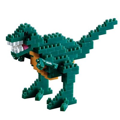 Brixies-58459 3D Nano Puzzle - Dinosaur
