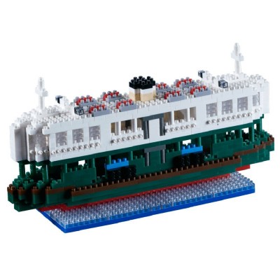 Brixies-58480 Nano 3D Puzzle - Ferry Boat (Level 5)