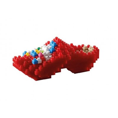 Brixies-58657 Nano 3D Puzzle - Traditional Clogs (Level 3)