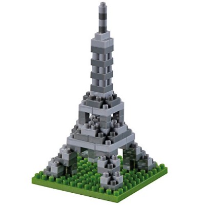 Brixies-58724 Nano 3D Puzzle - Eiffel Tower (Level 3)