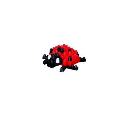 Brixies-58819 3D Nano Puzzle - Postcard Ladybug