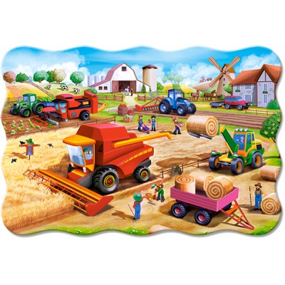 Puzzle Castorland-02436 XXL Pieces - Work in the Farm