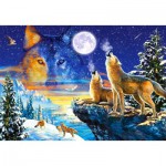 Puzzle  Castorland-103317 Howling Wolves