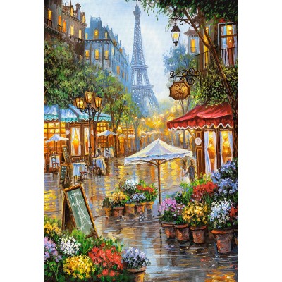Puzzle Castorland-103669 Spring Flowers, Paris