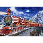 Puzzle  Castorland-104833 Santa's Coming Soon to Town