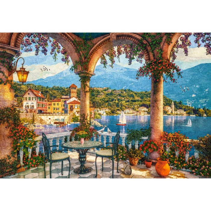 Puzzle  Castorland-105120 Mediterranean Veranda