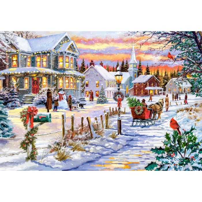 Puzzle  Castorland-105274 Christmas Tree is Coming