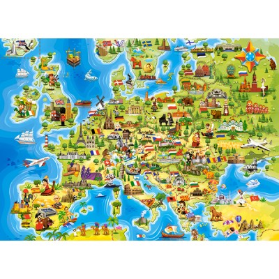 Puzzle Castorland-111060 Map of Europe