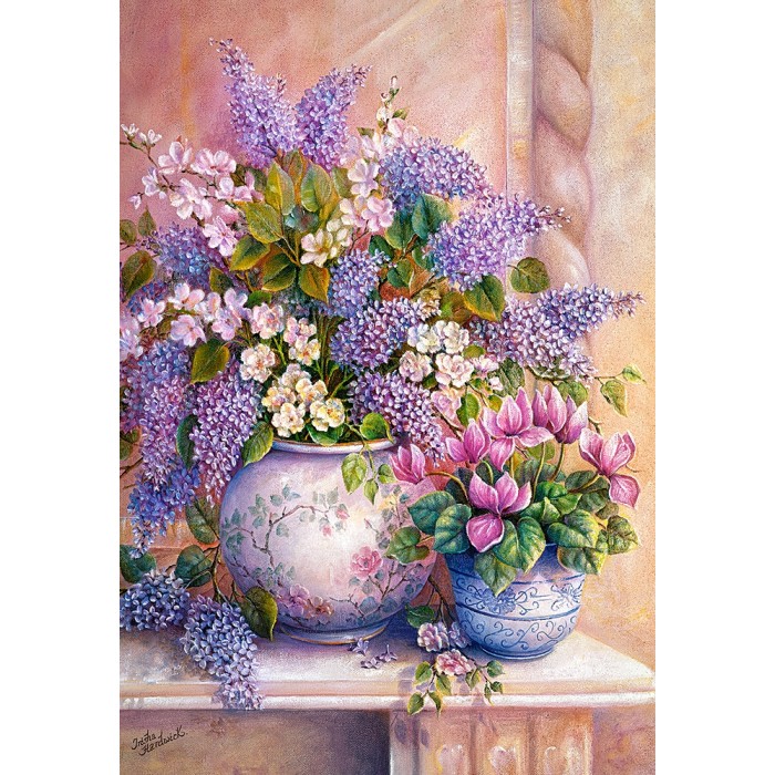 Puzzle  Castorland-151653 Lilac Flowers