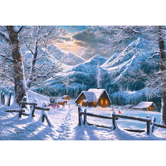 Puzzle Castorland-151905 Snowy Morning