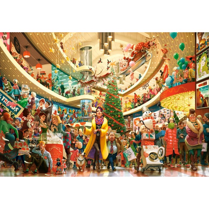 Puzzle  Castorland-152179 Art Collection - Crazy Shopping