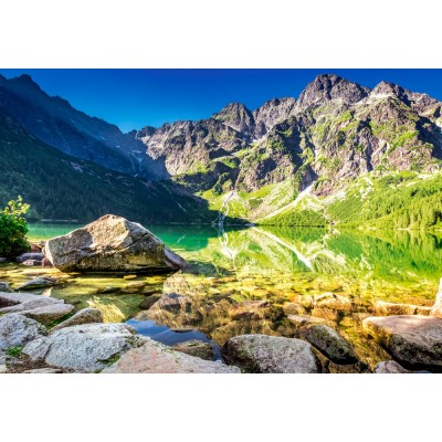 Puzzle Castorland-152216 Sunrise at Morskie Oko, Tatras, Poland