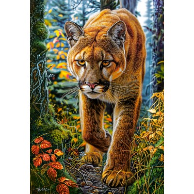 Puzzle Castorland-152261 Mountain Lion In The Forest