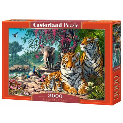 Puzzle Castorland-300600 The Tiger Sanctuary