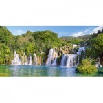 Puzzle  Castorland-400133 Krka Waterfalls, Croatia