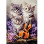 Puzzle  Castorland-53988 Musical Kittens