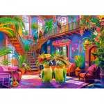 Puzzle  Castorland-53995 Parrots in Paradise
