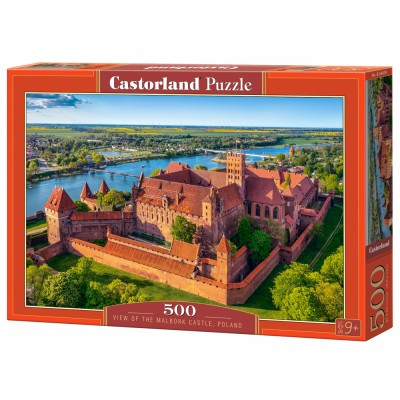 Puzzle Castorland-54039 View of Malbork Castle, Poland