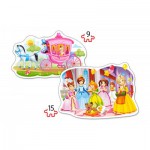  Castorland-B-020034 2 Jigsaw Puzzles - The Princess Ball