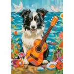 Puzzle   Collie, Guitar and the Sea