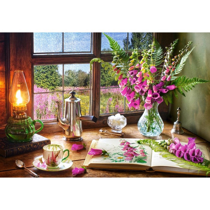  Still Life with Violet Snapdragons Puzzle - 1000 pieces 