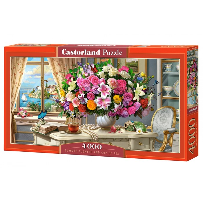 Summer Flowers and Cup of Tea Puzzle 4000 pieces