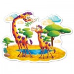 Puzzle   XXL Pieces - Giraffes in Savanna