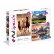 3 Puzzles - Horses, Mountain, Mont Saint-Michel
