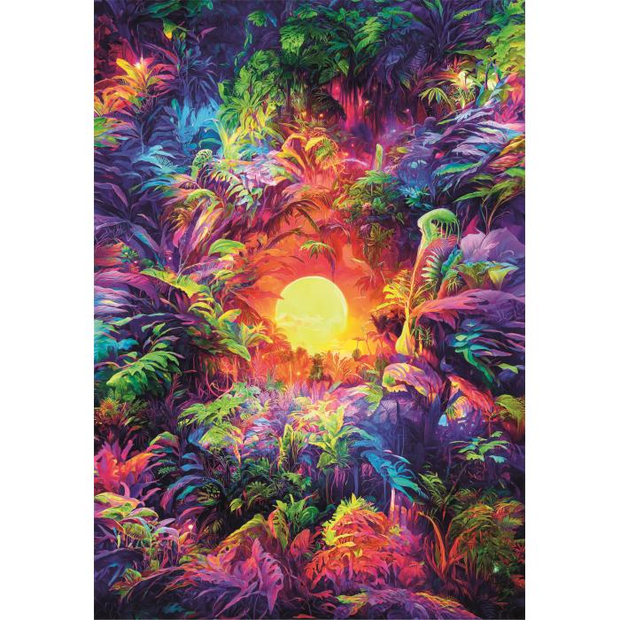 Puzzle Clementoni-35530 Colorboom Psychedelic Jungle - Compact Box