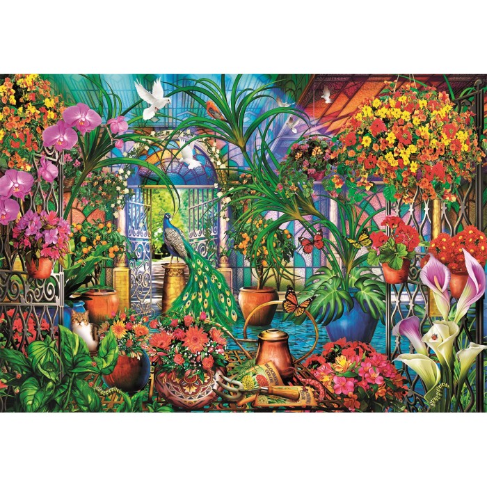 Puzzle  Clementoni-35579 The Greenhouse Caretakers