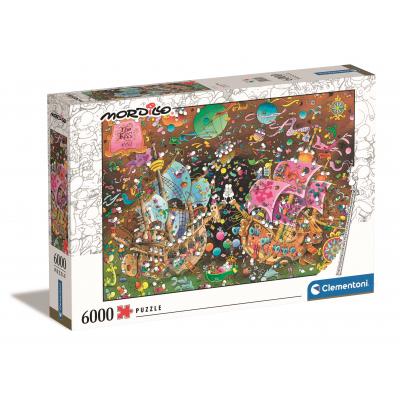 Clementoni-36527 Mordillo Puzzle - The Kiss