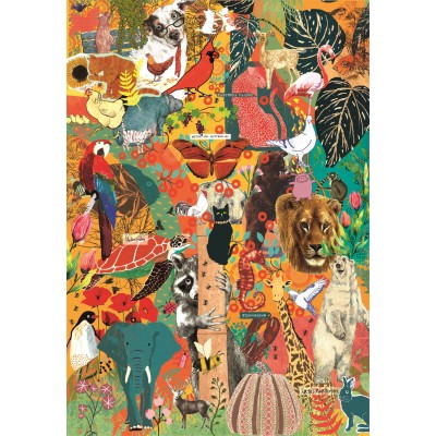 Puzzle Clementoni-37073 More is more - Animals & Botanics