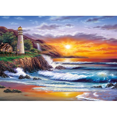 Puzzle Clementoni-39368 Sundram: Lighthouse at sunset