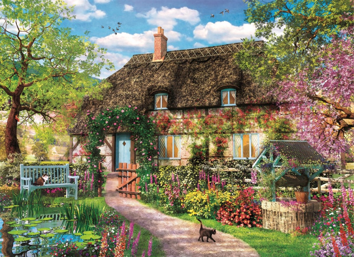  The Old Cottage 1000 piece jigsaw puzzle