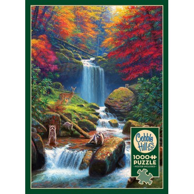 Puzzle Cobble-Hill-40002 Mystic Falls in Autumn
