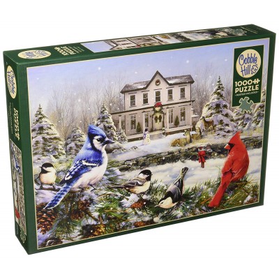 Puzzle Cobble-Hill-40039 Country House Birds