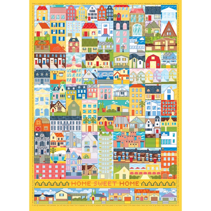 Puzzle  Cobble-Hill-40075 Home Sweet Home