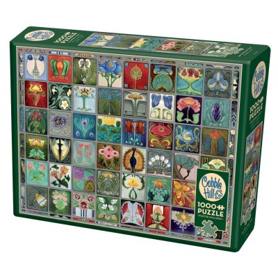 Puzzle Cobble-Hill-40090 Art Nouveau Tiles