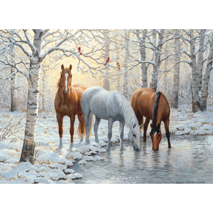 The Desert Horses Wooden Jigsaw Puzzle 10.000 Piece Puzzle for