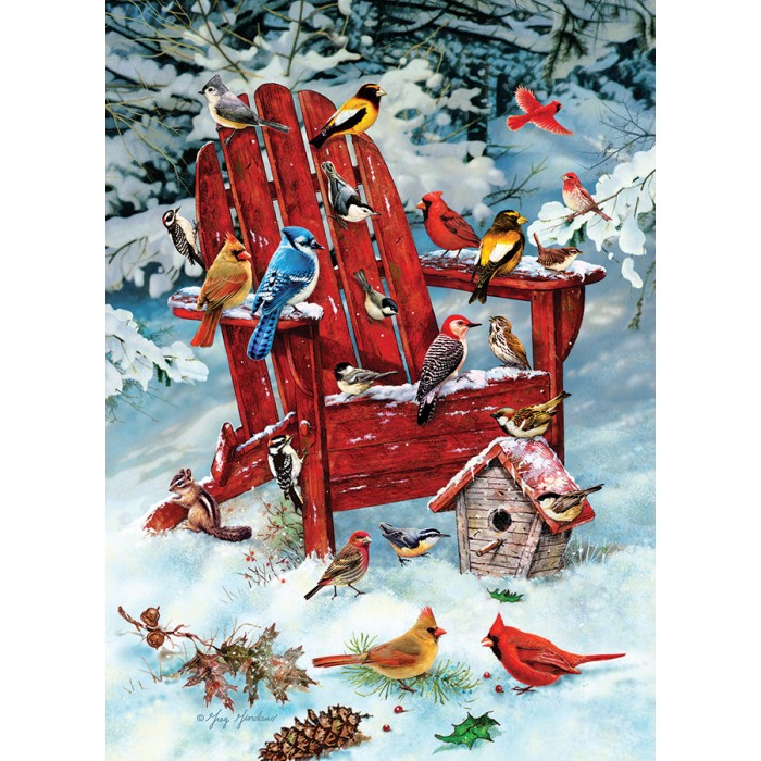 Puzzle  Cobble-Hill-40164 Adirondack Birds