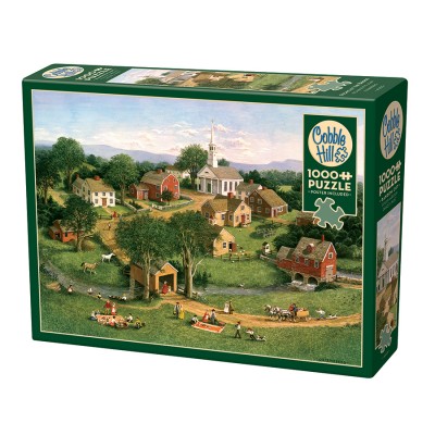 Puzzle Cobble-Hill-40225 Picnic by the Bridge