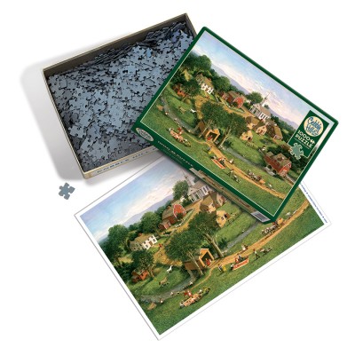Puzzle Cobble-Hill-40225 Picnic by the Bridge