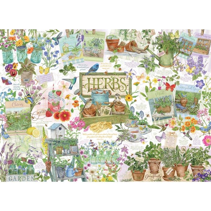 Puzzle  Cobble-Hill-40258 Herb Garden