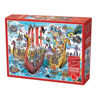 Puzzle Cobble-Hill-44505 DoodleTown: Viking Voyage